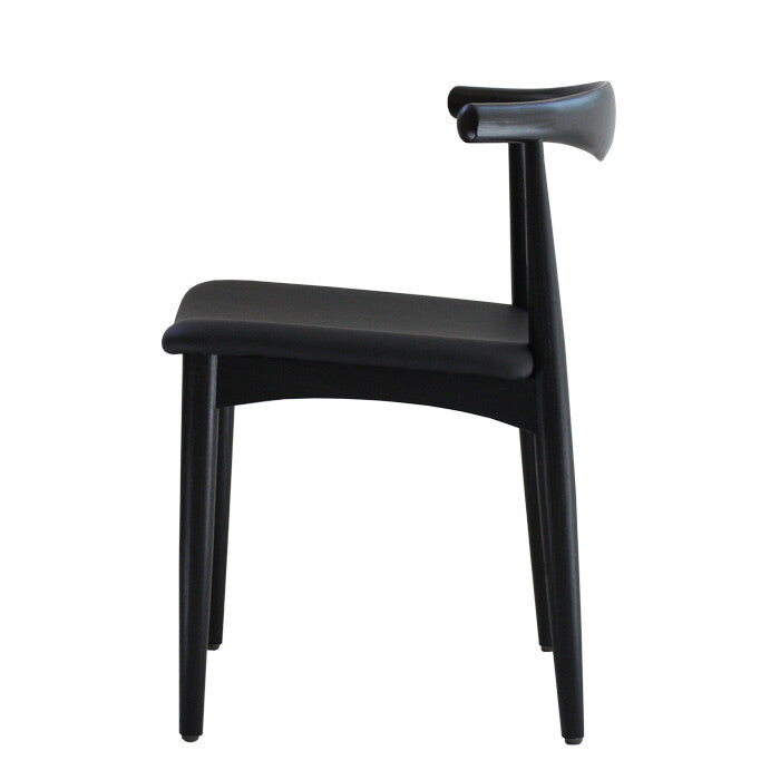 Simple modern wooden square dining chair