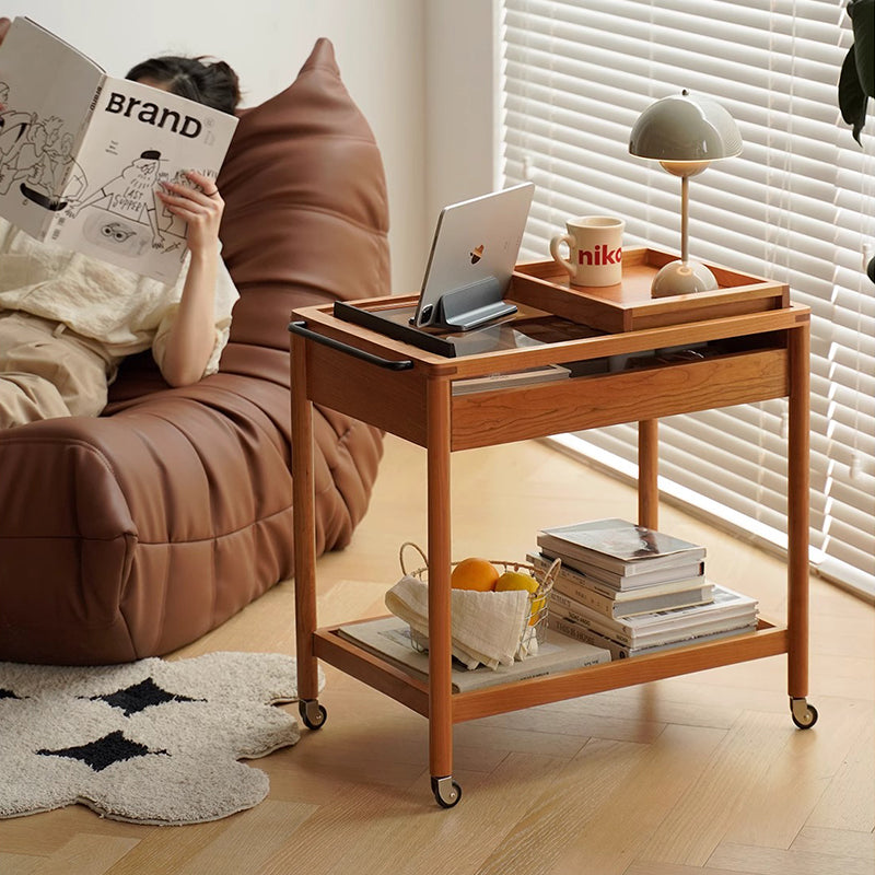 Boxwood mobile cart with tray