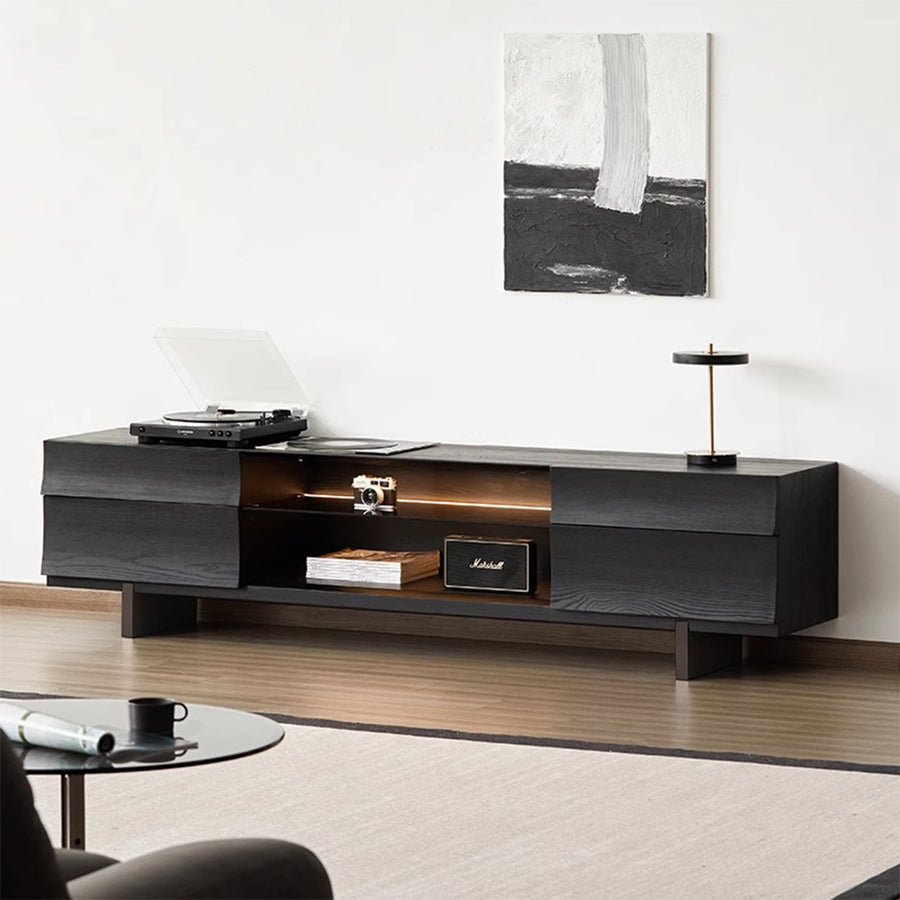 Wooden black TV board