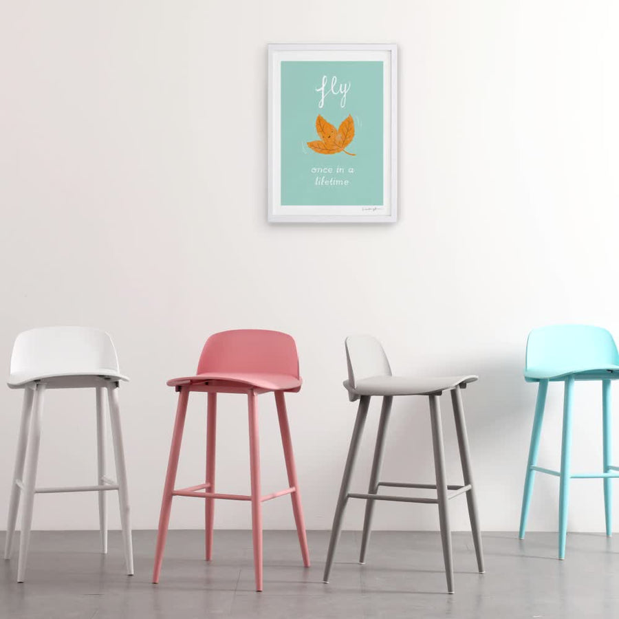 Scandinavian style simple counter chair
