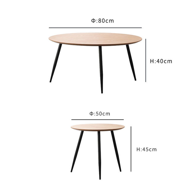 Scandinavian style simple round table