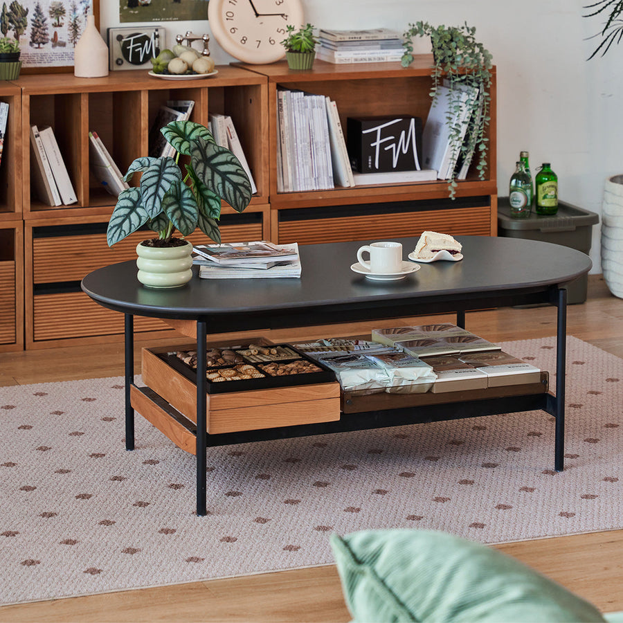 Center table with open shelf