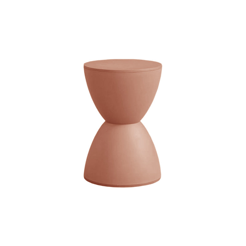 Hourglass-shaped round stool