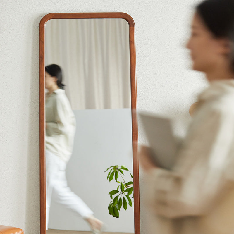 Boxwood Wooden Retro Stand Mirror
