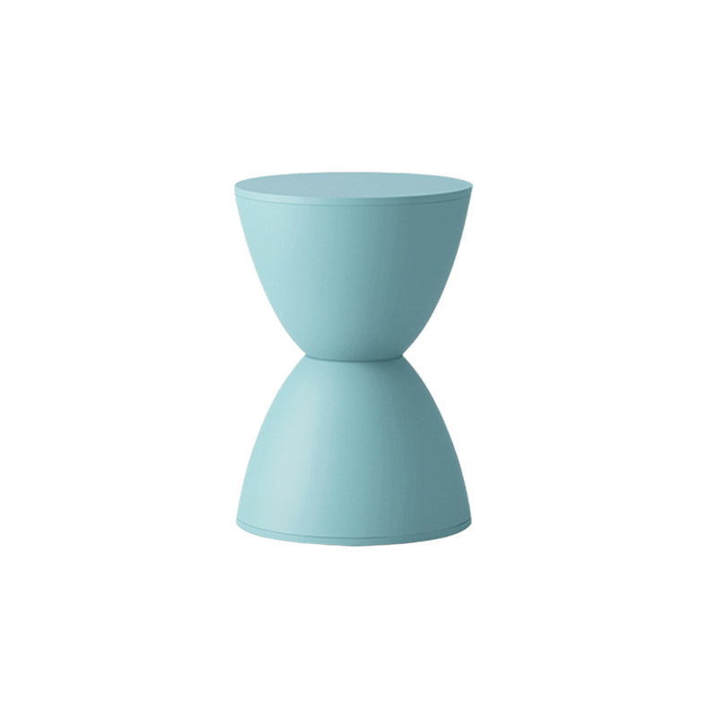Hourglass-shaped round stool