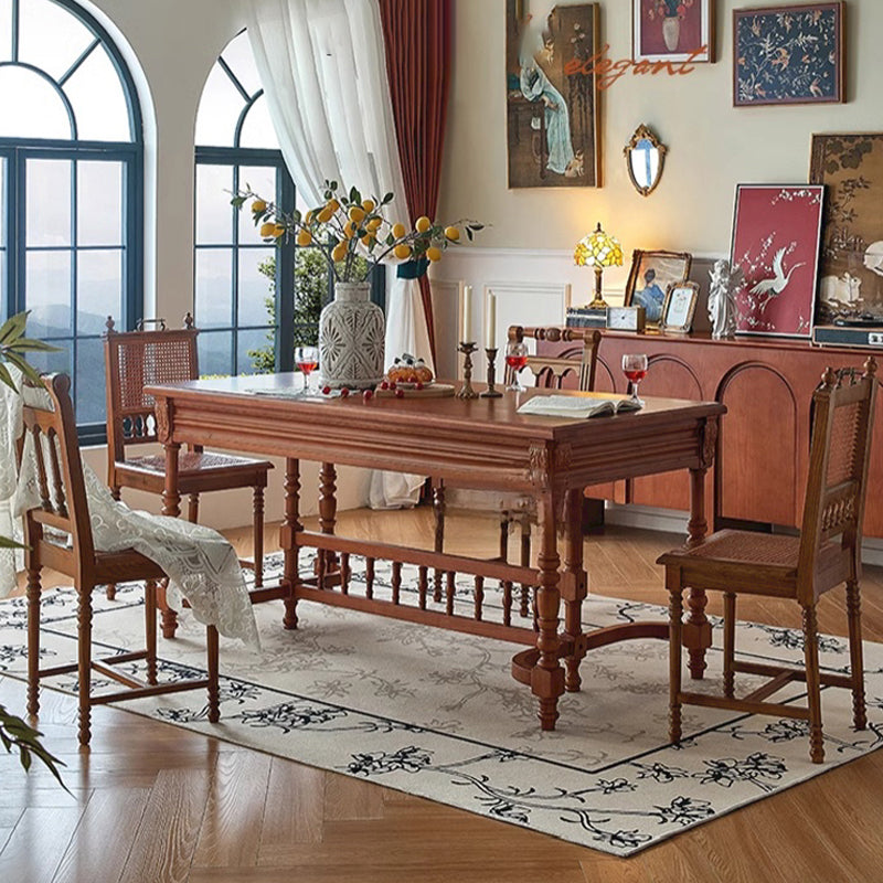 British style dining table