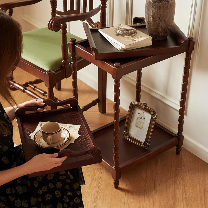 Antique style wooden side table