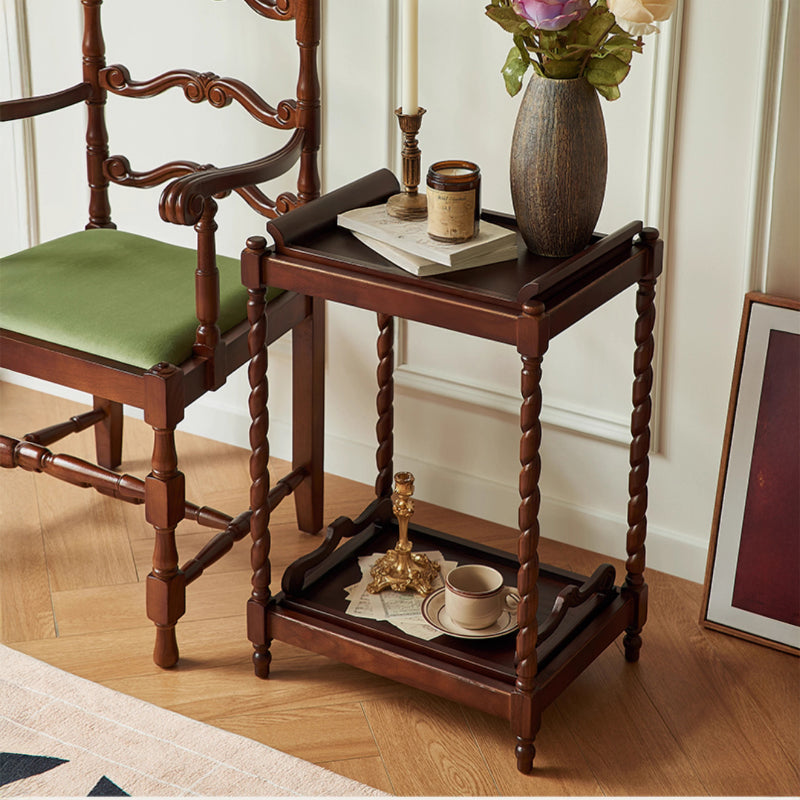 Antique style wooden side table