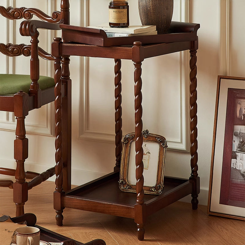 Antique style wooden side table