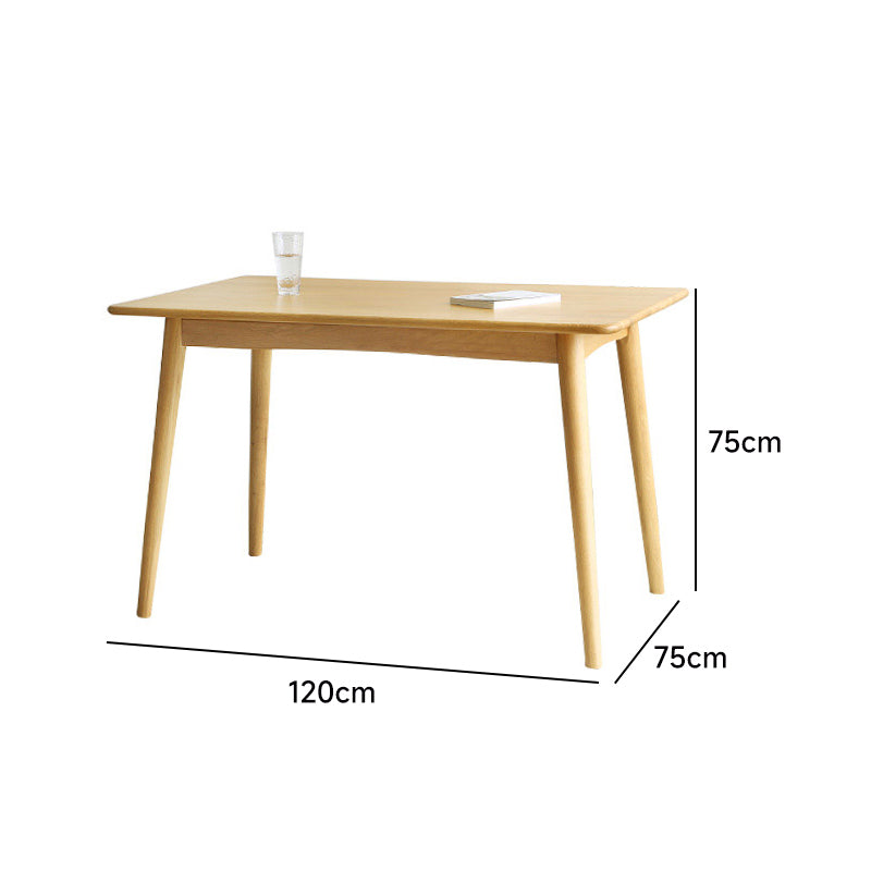 Cherry wood natural wood dining table