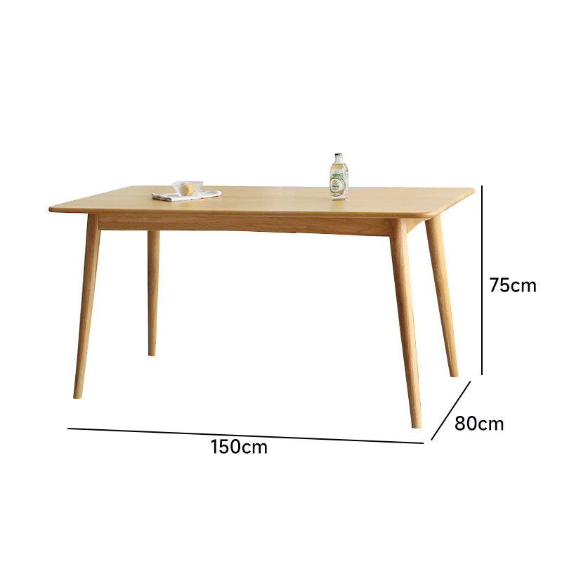 Cherry wood natural wood dining table