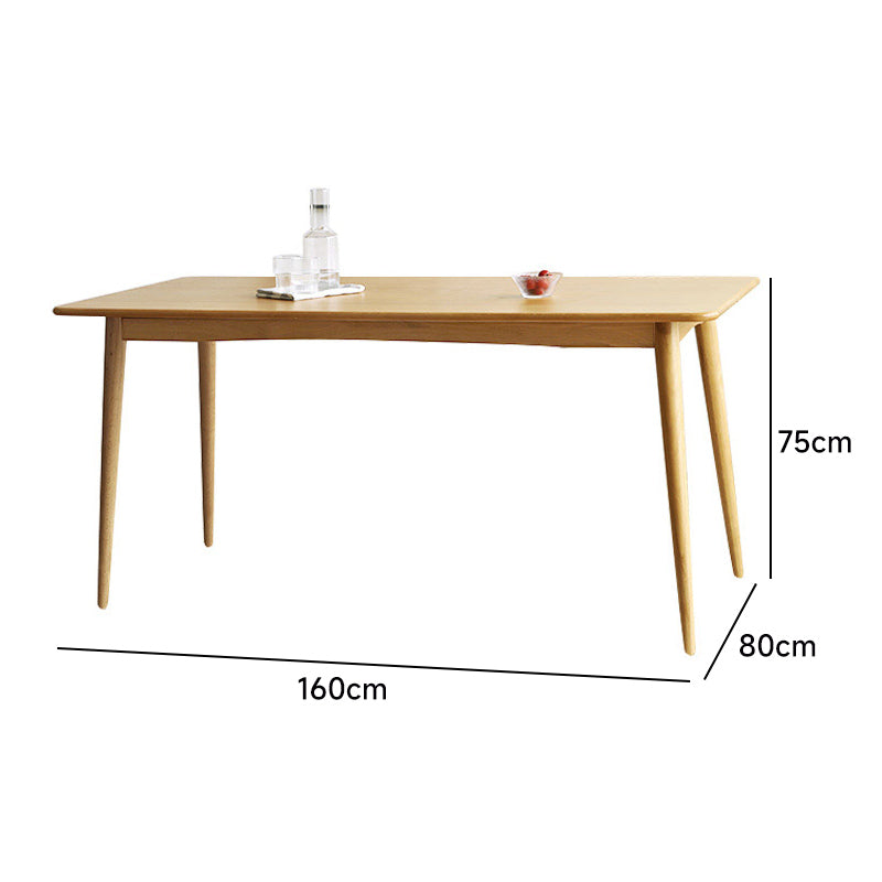 Cherry wood natural wood dining table