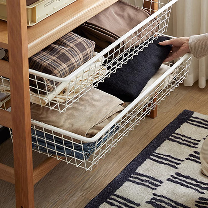 Cherry wood multi-functional clothes rack