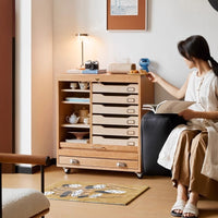 CAGUUU(カグー) チェリー材 シャッター式キャビネット ｜CAGUUU(カグー