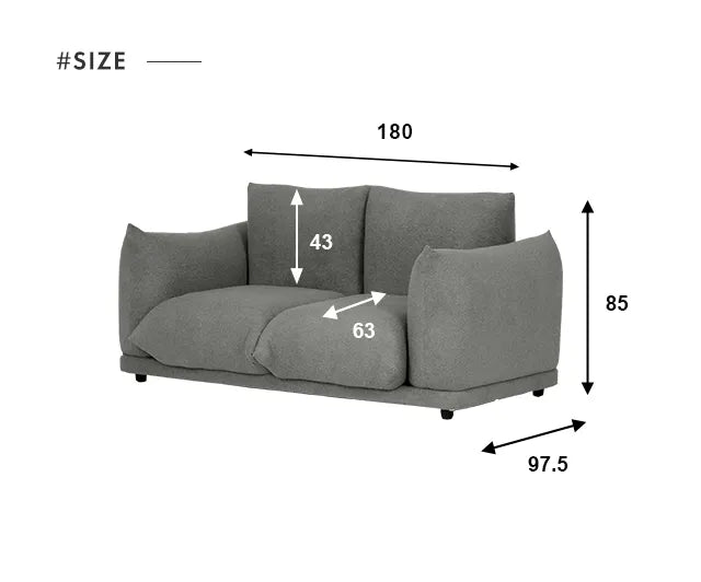 2人掛けソファ [幅180cm]