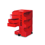 Boby Wagon 3段4トレイ レッド