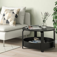 イケア IKEA ボルゲビー BORGEBY ローテーブル 丸型 BORGEBY ボルゲビー コーヒーテーブル, バーチ材突き板, 70 cm