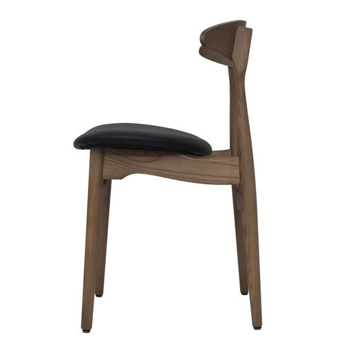 Nordic natural wooden frame dining chair