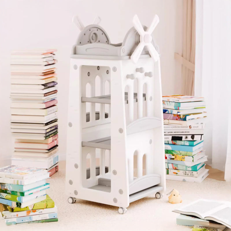 Children's rotating bookshelf