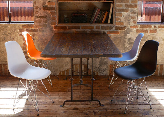 Modern shell design steel leg office chair