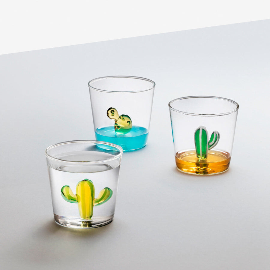 DESERT PLANTS Tumbler Cactus Green/Amber