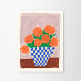 Carla Llanos Orange Flowers A4