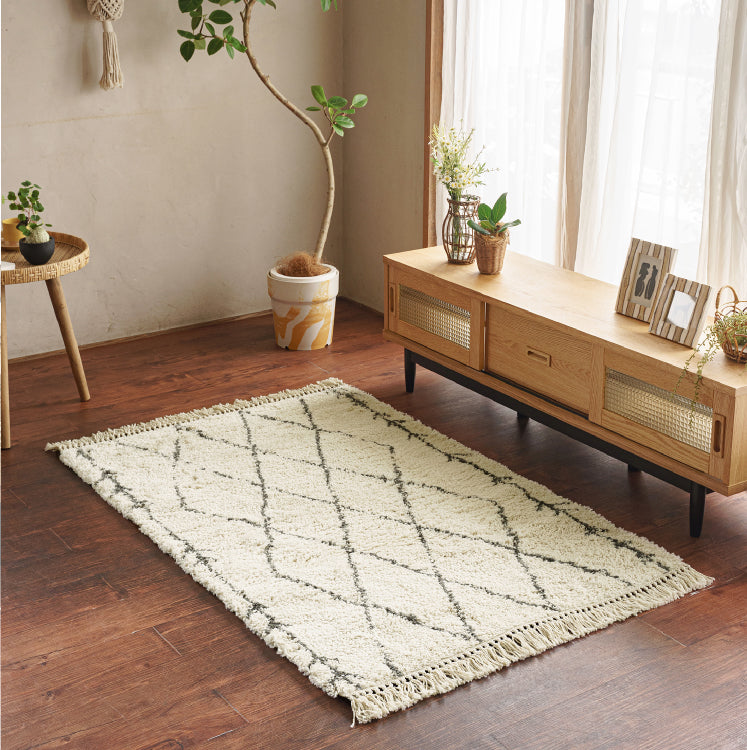 CASABLANC Entrance Rug Wilton Weave Beni Ourain Nordic Moroccan [50 x 80cm]