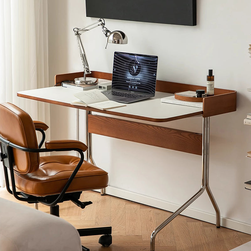 White ash modern desk