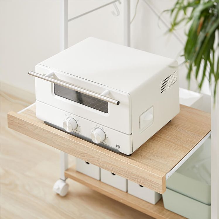 Kitchen cart with casters Range stand