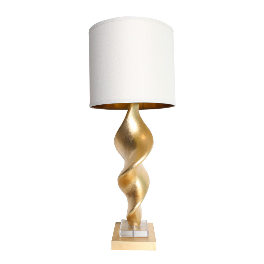 Luxury Gold Pillar Table Lamp