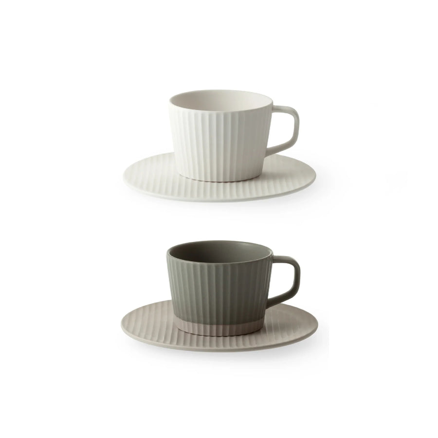 cekitay Cup &amp; Saucer Gift Set Sen (Stone / Hakusa)