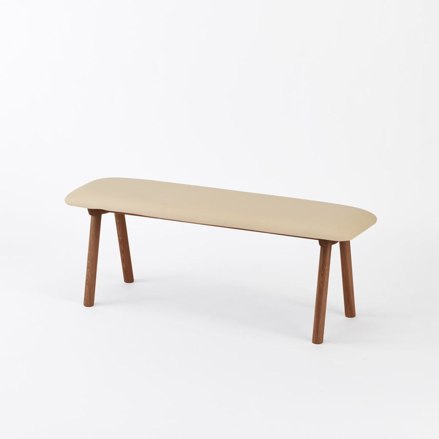 KUUM Bench Brown Wooden Frame クーム ベンチ
