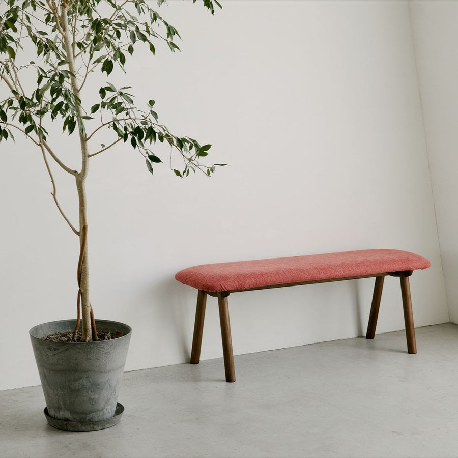 KUUM Bench Brown Wooden Frame クーム ベンチ