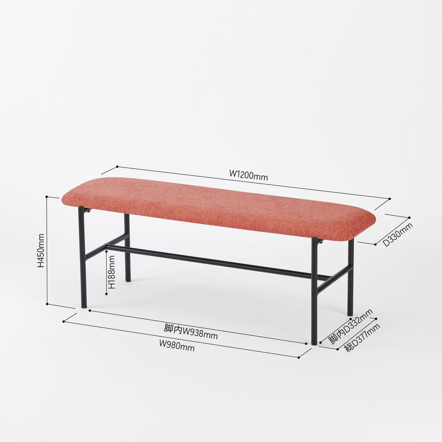 KUUM Bench Steel Frame クーム ベンチ