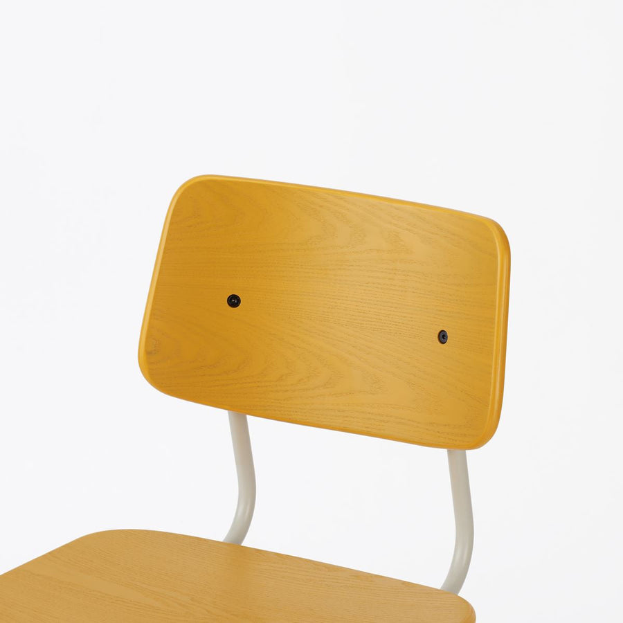 KUUM Chair shikaku Gray White Steel Frame Color Back クーム チェア シカク