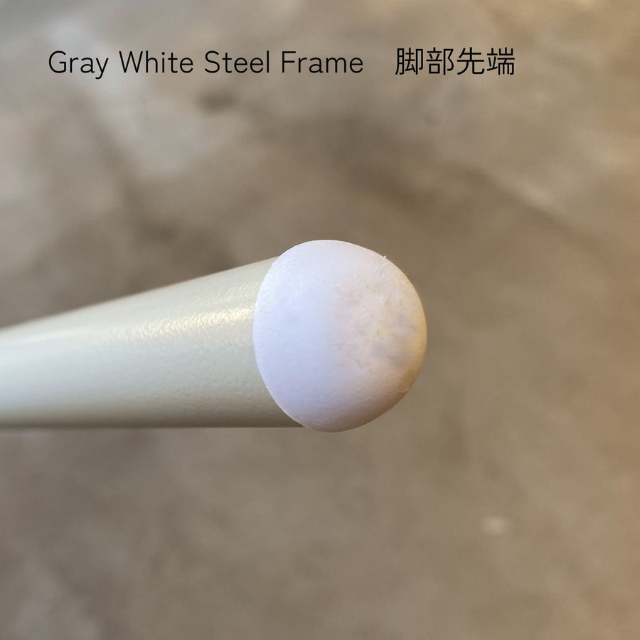 KUUM Chair shikaku Gray White Steel Frame Color Back クーム チェア シカク