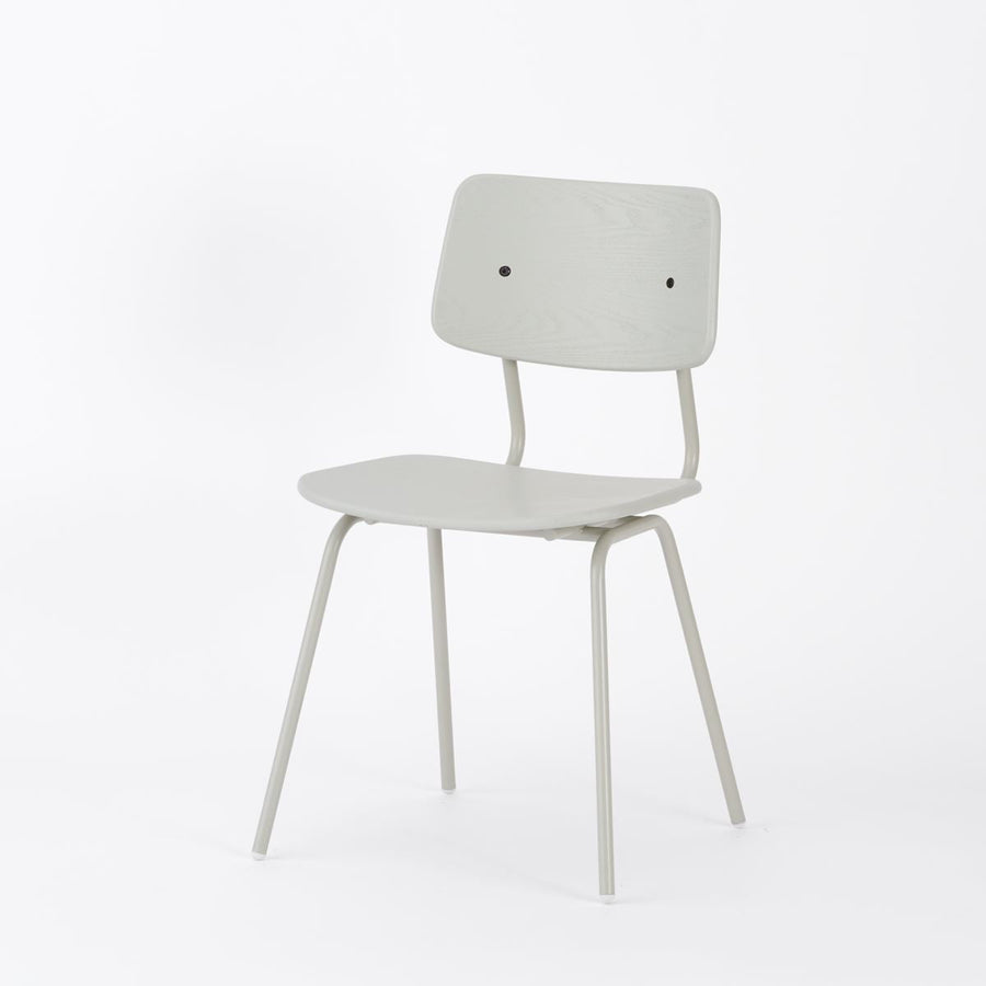 KUUM Chair shikaku Gray White Steel Frame Color Back クーム チェア シカク