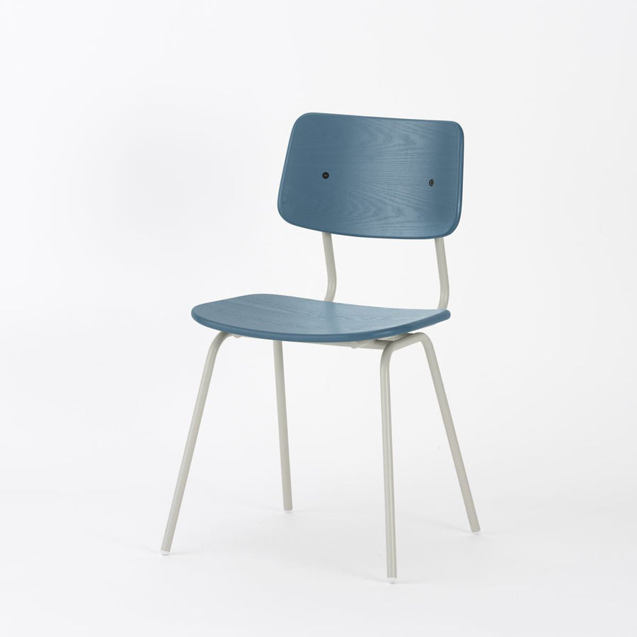 KUUM Chair shikaku Gray White Steel Frame Color Back クーム チェア シカク