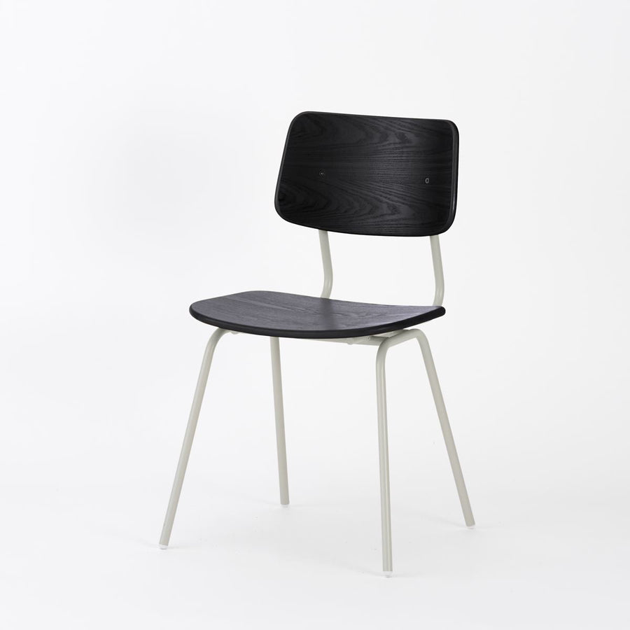KUUM Chair shikaku Gray White Steel Frame Color Back クーム チェア シカク