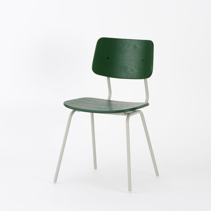 KUUM Chair shikaku Gray White Steel Frame Color Back クーム チェア シカク