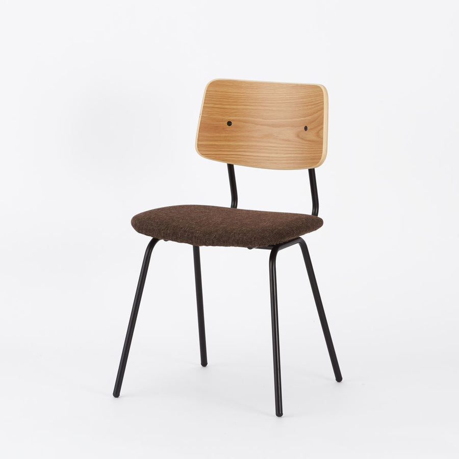 KUUM Chair shikaku Black Steel Frame Cushion Natural Back クーム チェア シカク