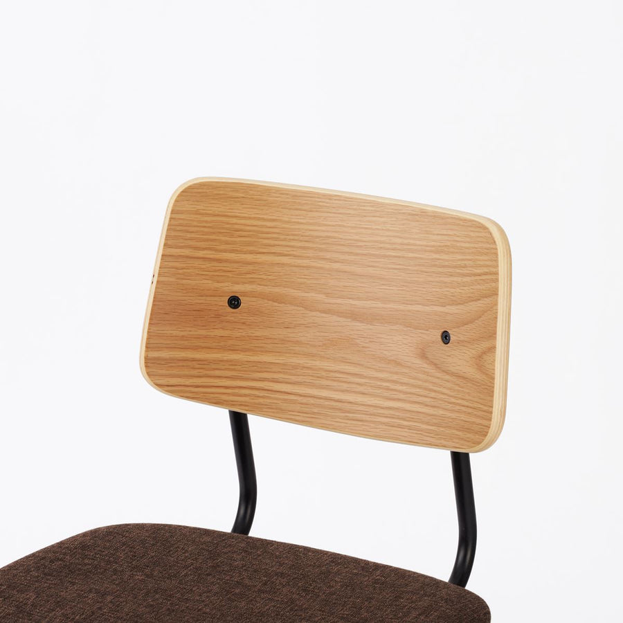 KUUM Chair shikaku Black Steel Frame Cushion Natural Back クーム チェア シカク
