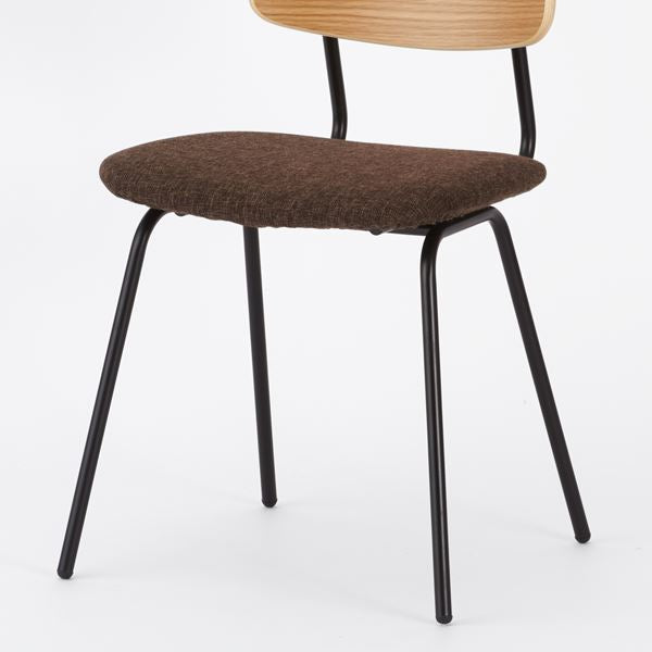 KUUM Chair shikaku Black Steel Frame Cushion Natural Back クーム チェア シカク