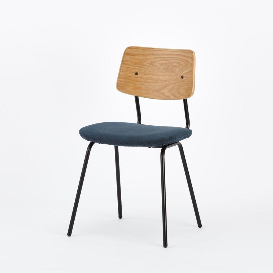 KUUM Chair shikaku Black Steel Frame Cushion Natural Back クーム チェア シカク