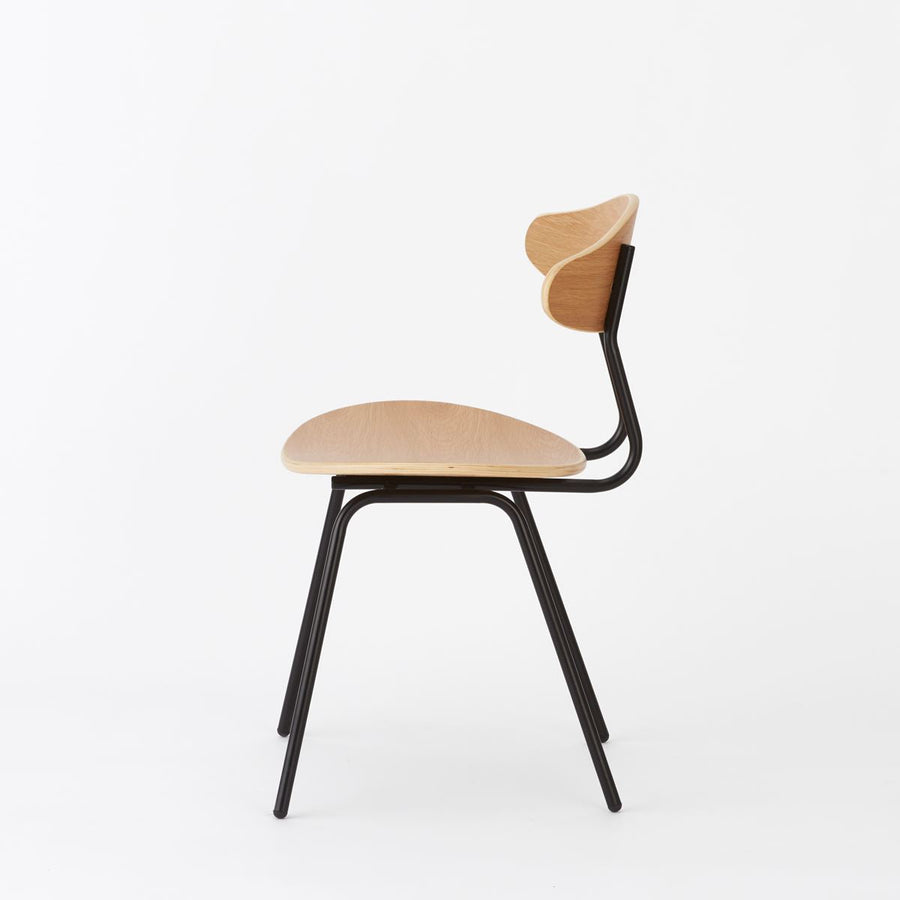 KUUM Chair kinoco Black Steel Frame Wooden Back クーム チェア キノコ