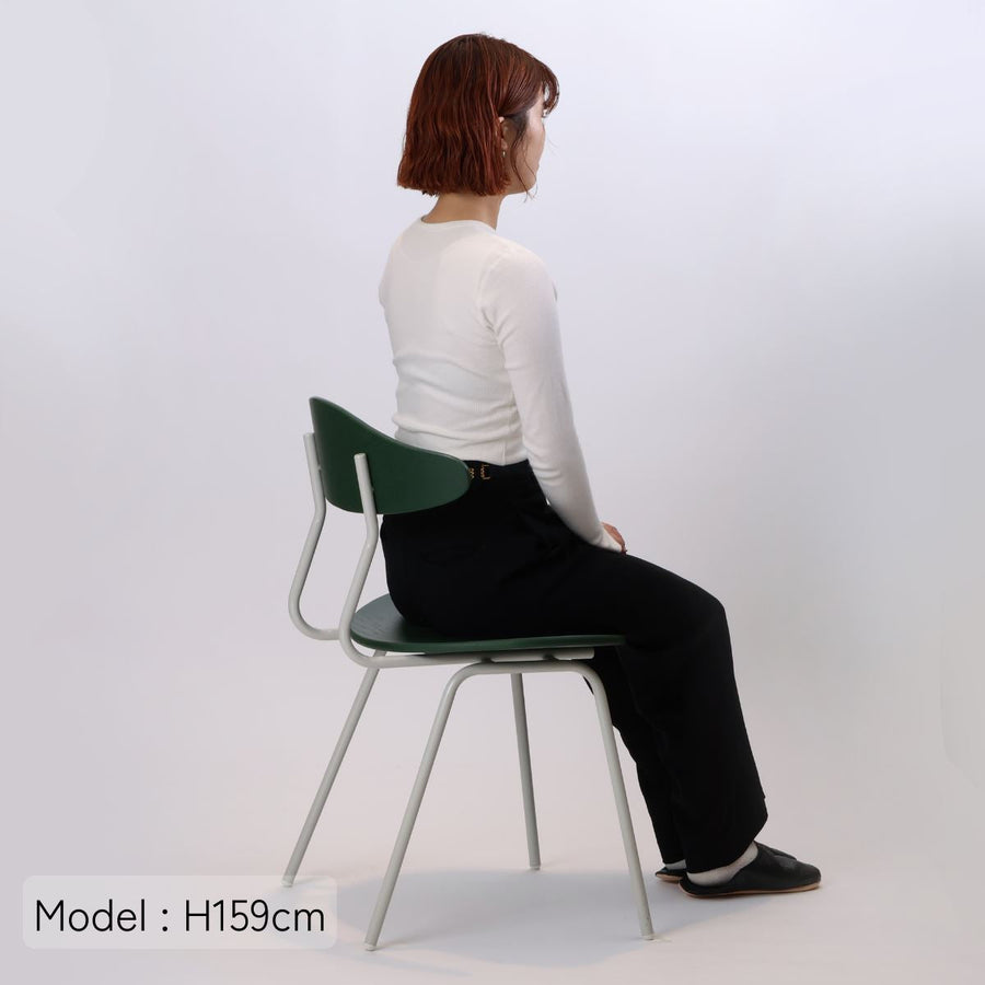 KUUM Chair kinoco Gray White Steel Frame Color Back クーム チェア キノコ