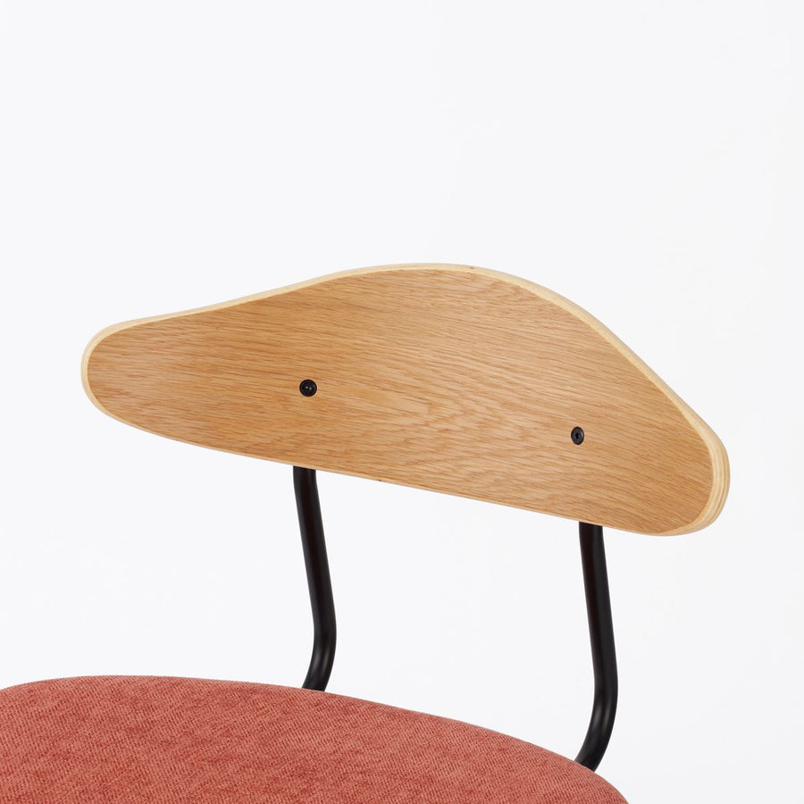 KUUM Chair kinoco Black Steel Frame Cushion Natural Back クーム チェア キノコ