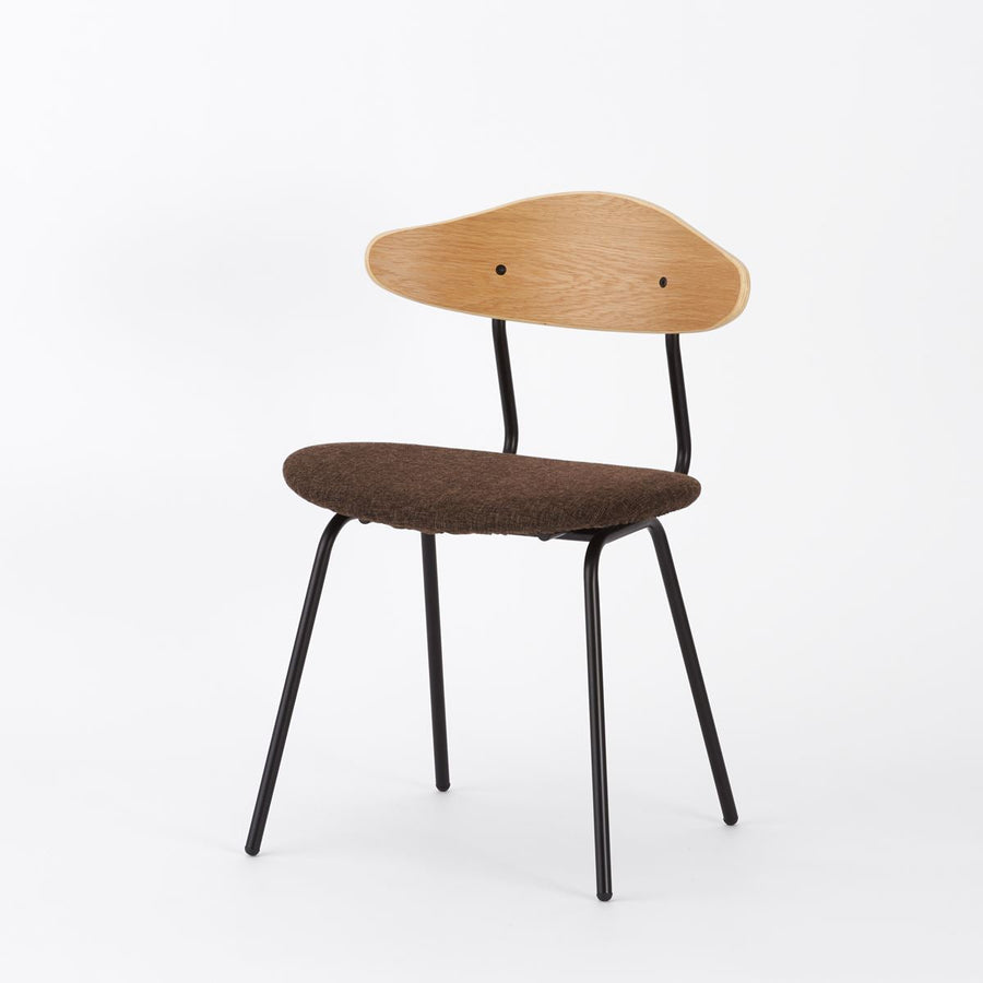 KUUM Chair kinoco Black Steel Frame Cushion Natural Back クーム チェア キノコ