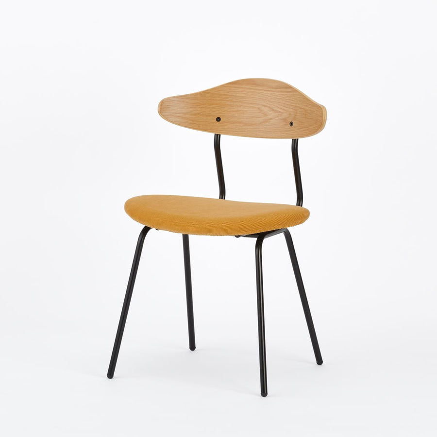 KUUM Chair kinoco Black Steel Frame Cushion Natural Back クーム チェア キノコ
