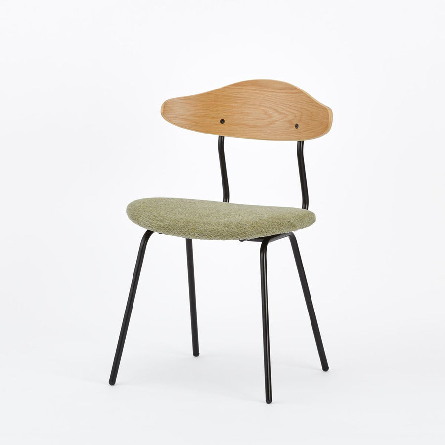 KUUM Chair kinoco Black Steel Frame Cushion Natural Back クーム チェア キノコ